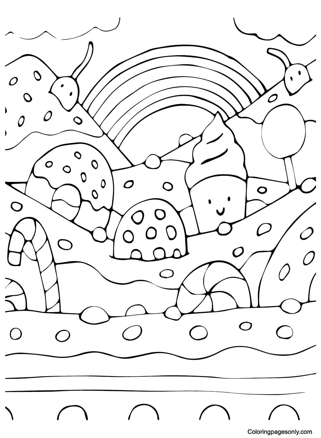 Candyland Coloring Pages 19