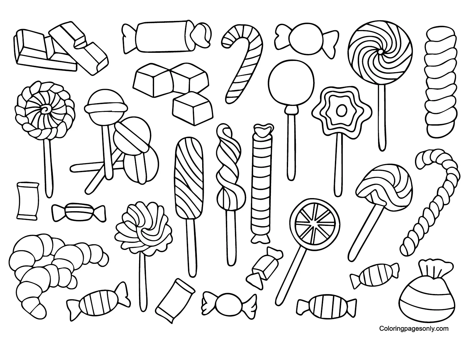 Candyland Coloring Pages 4