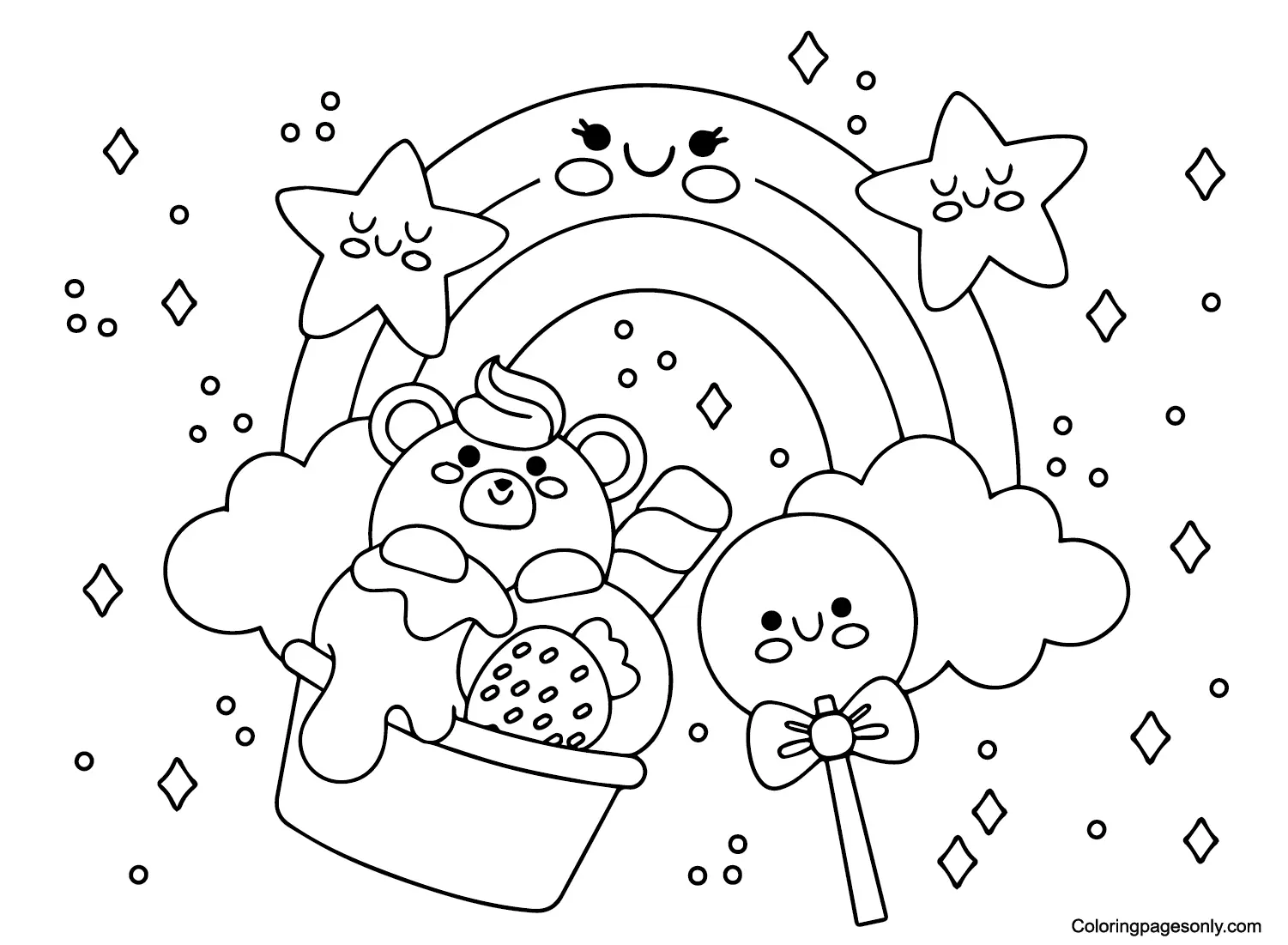 Candyland Coloring Pages 9