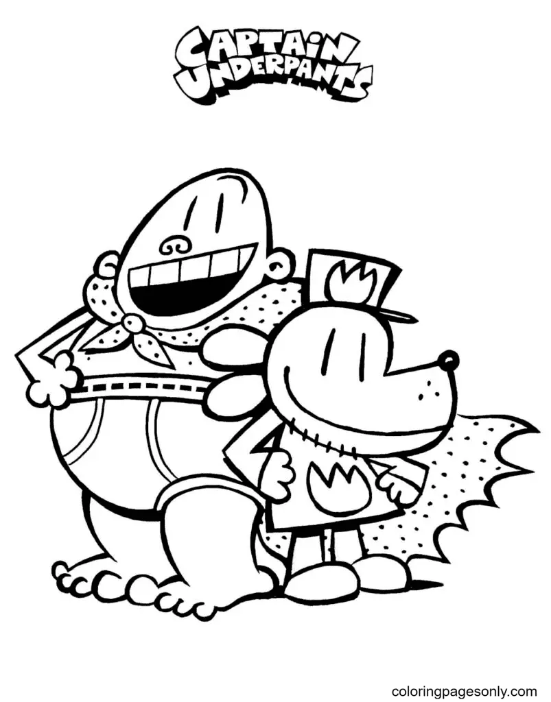 Captain Underpants Coloring Pages to Print - Free Printable Coloring Pages
