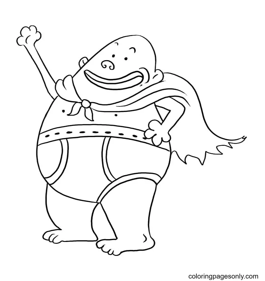 Desenhos de Capitao Cueca Para Colorir 55
