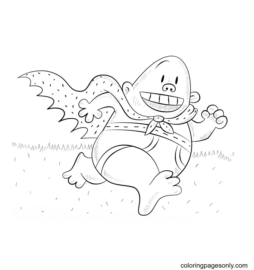 Desenhos de Capitao Cueca Para Colorir 58