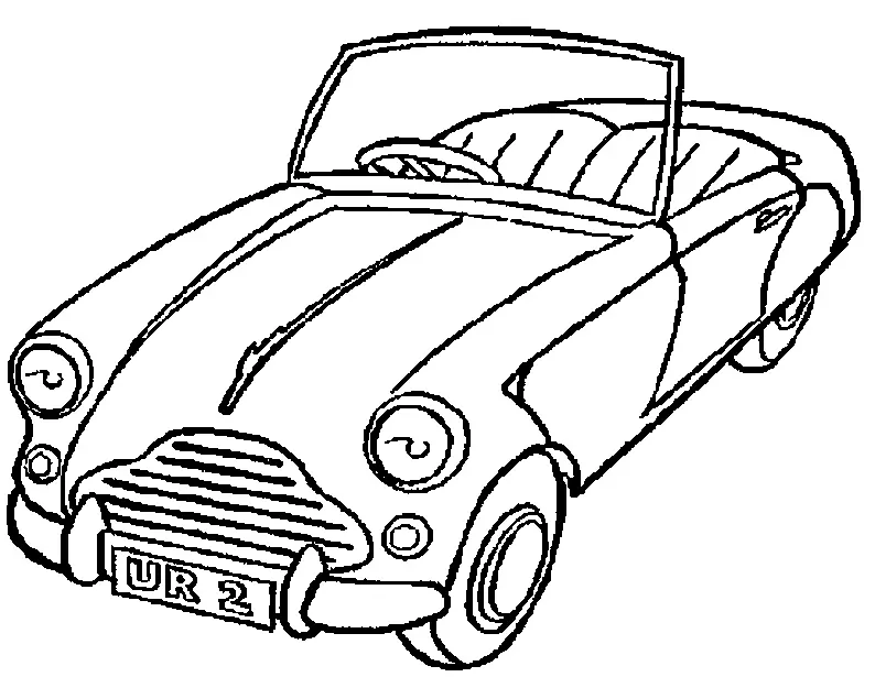 Carro Para Colorir 81