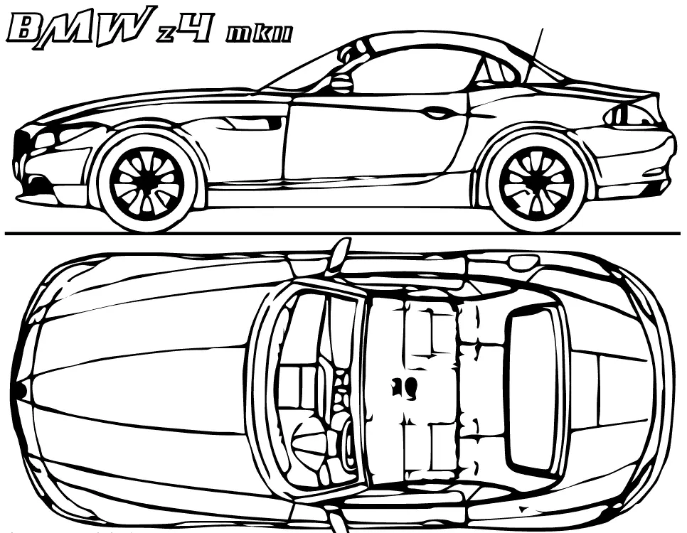 Carro Para Colorir 83