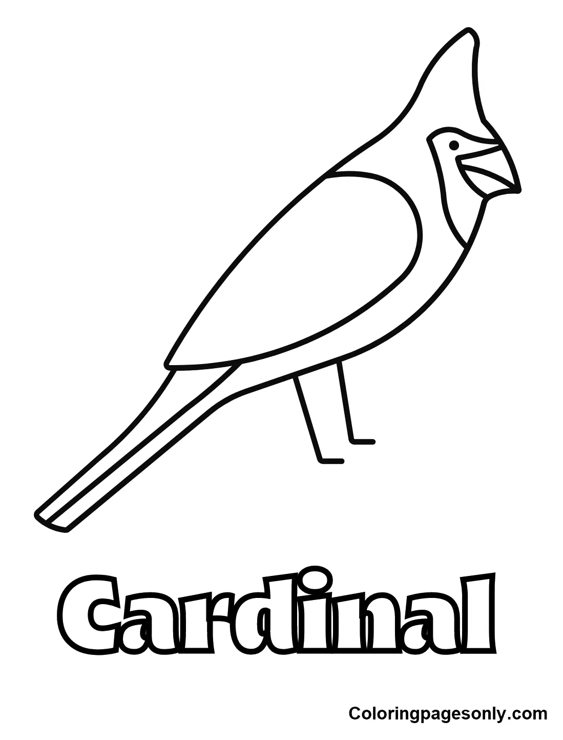 Cardinal Coloring Pages 2