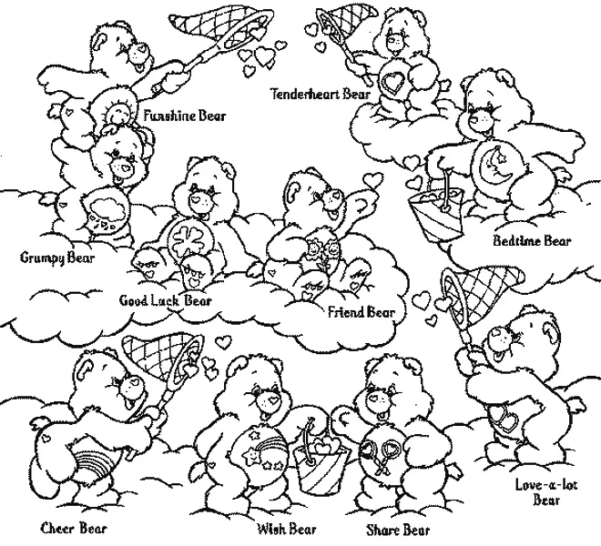 Care Bears Coloring Pages 12