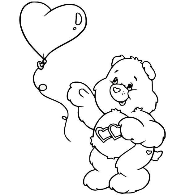 Care Bears Coloring Pages 44