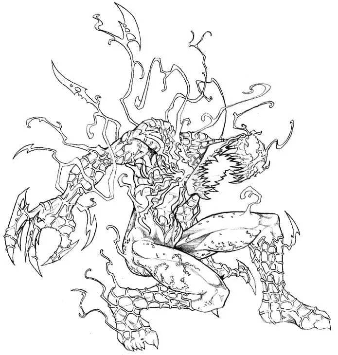 Carnage Coloring Pages 14