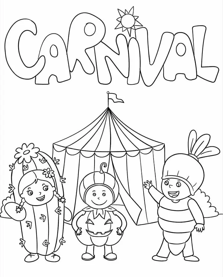 Carnival Coloring Pages 11