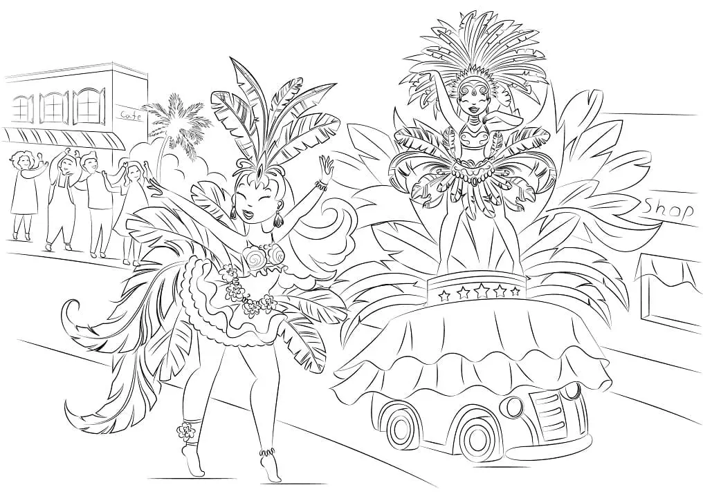 Carnival Coloring Pages 12