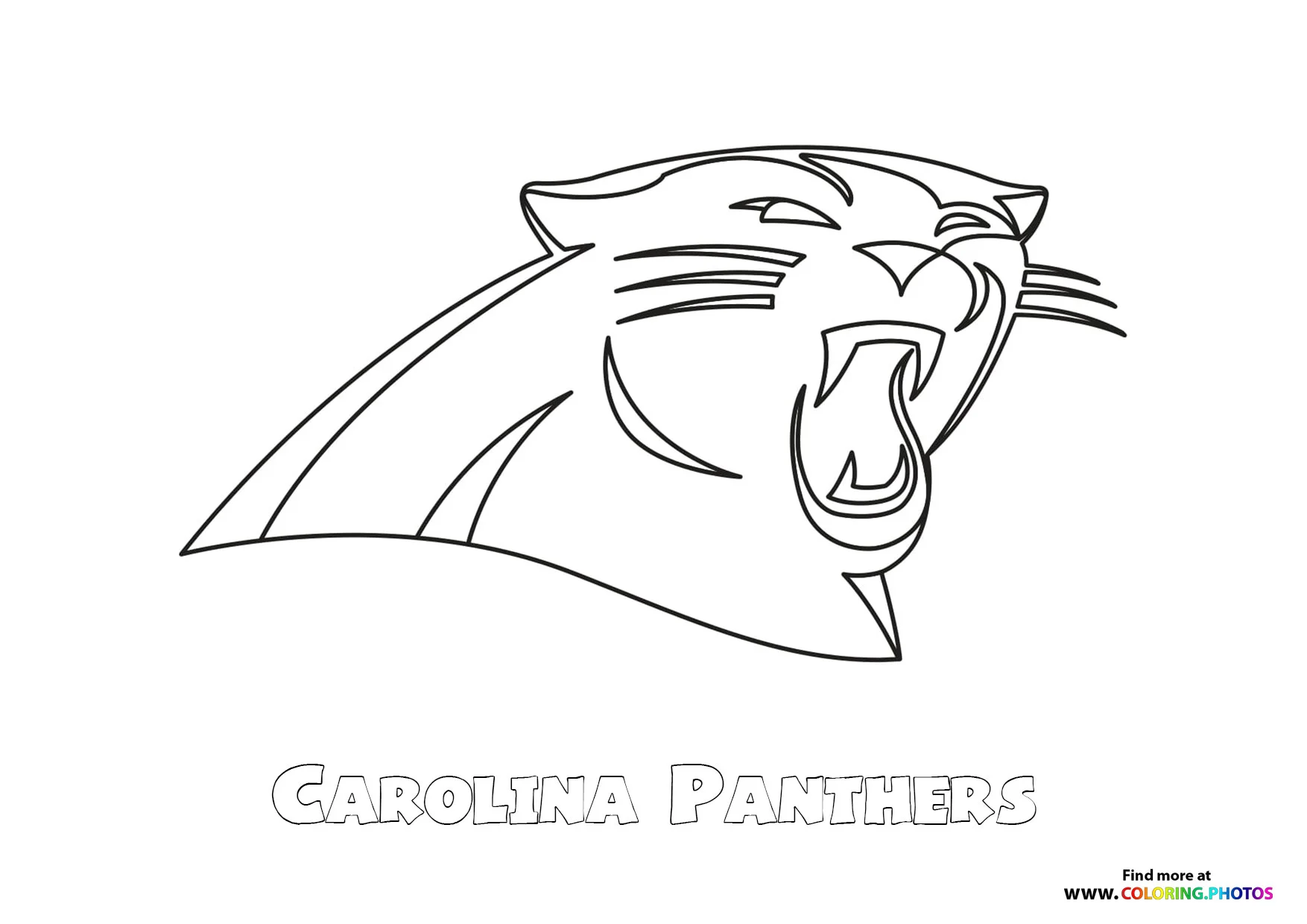 Carolina Panthers Para Colorear