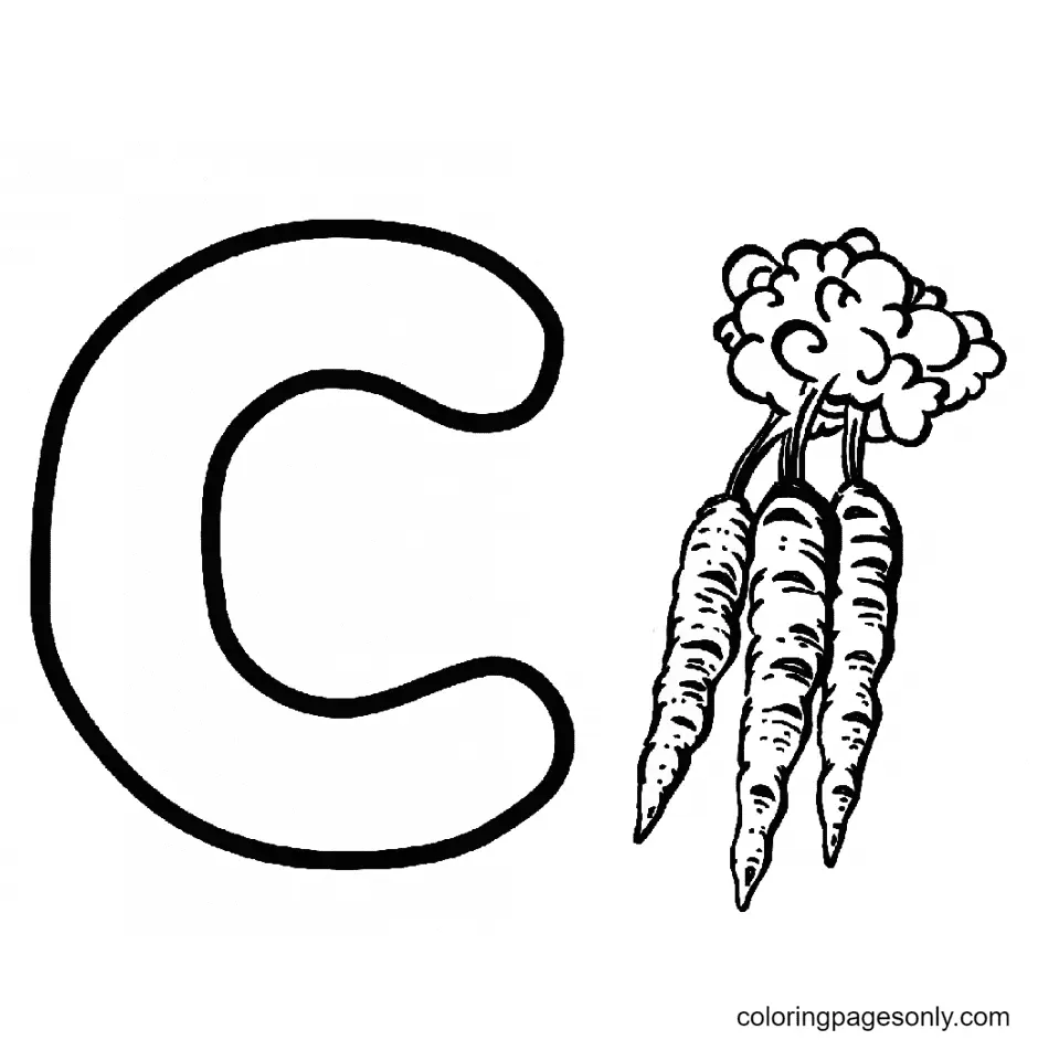 Carrot Coloring Pages 19