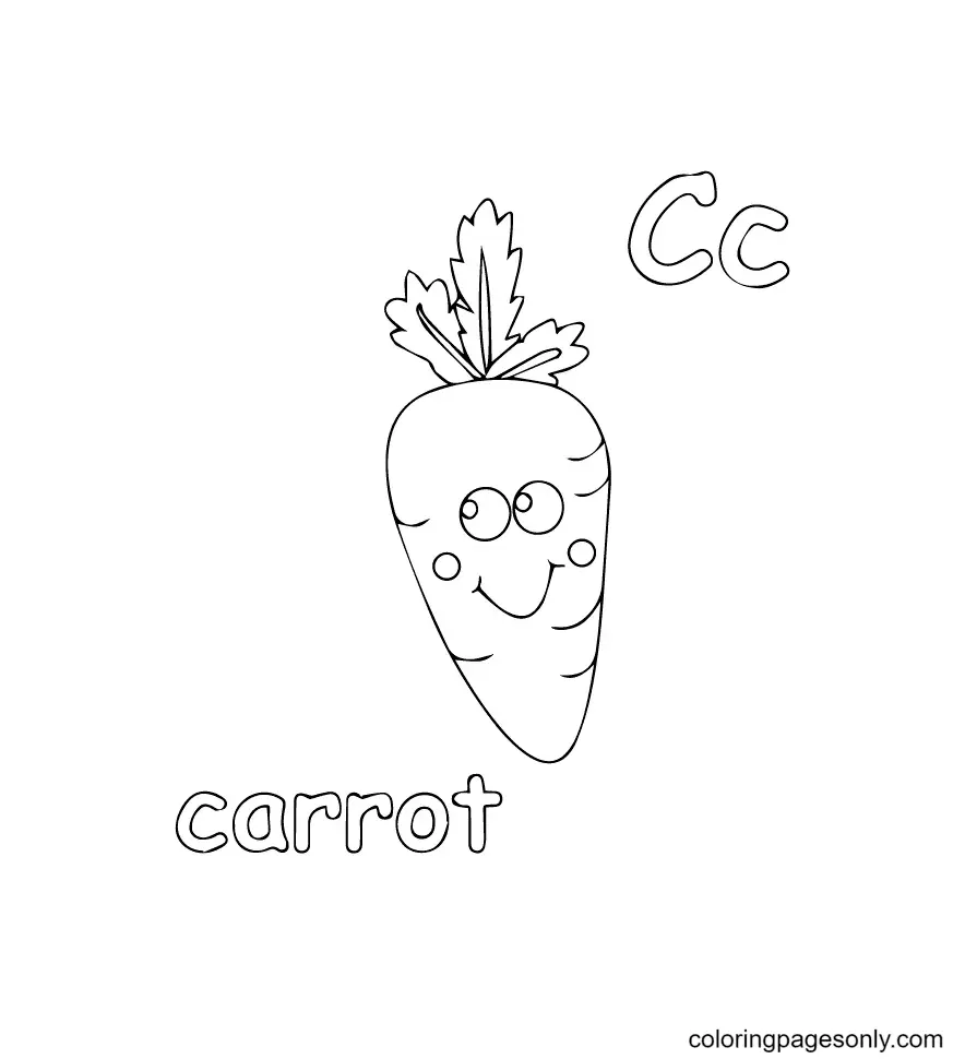 Carrot Coloring Pages 29