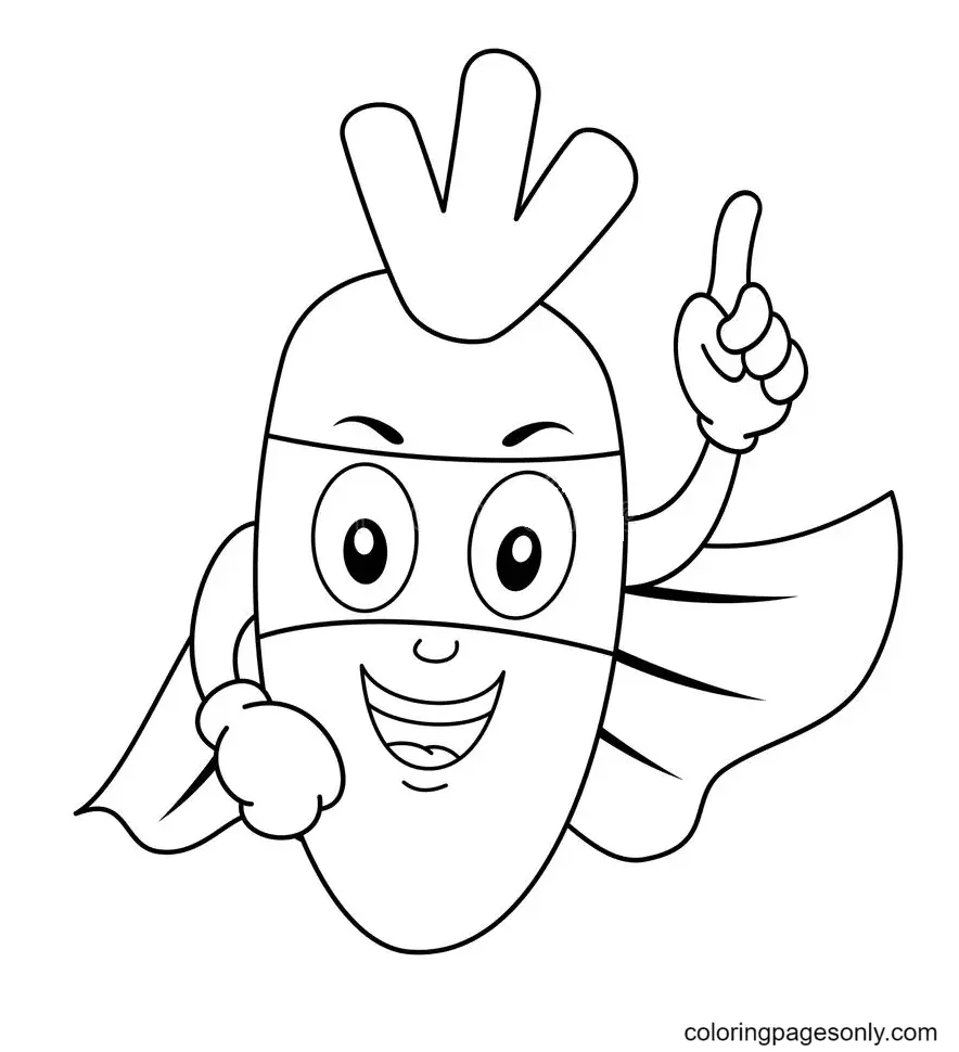 Carrot Coloring Pages 32