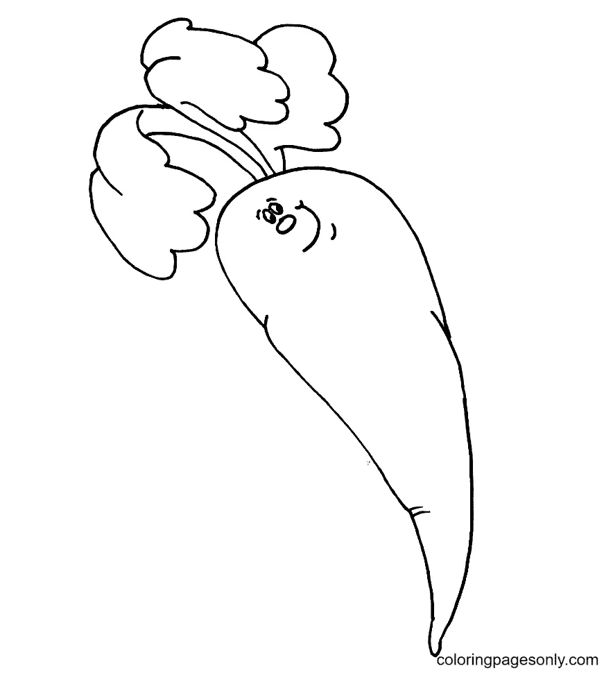 Carrot Coloring Pages 46