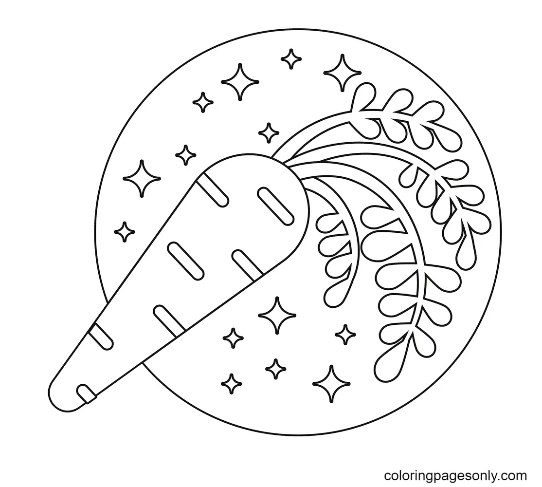 Carrot Coloring Pages 50