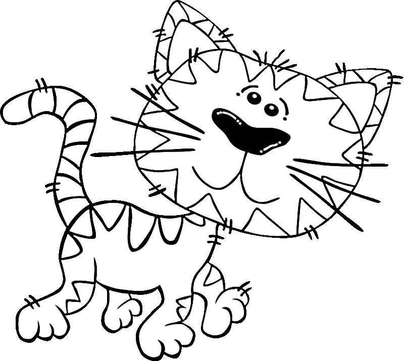 Cat Coloring Pages 112