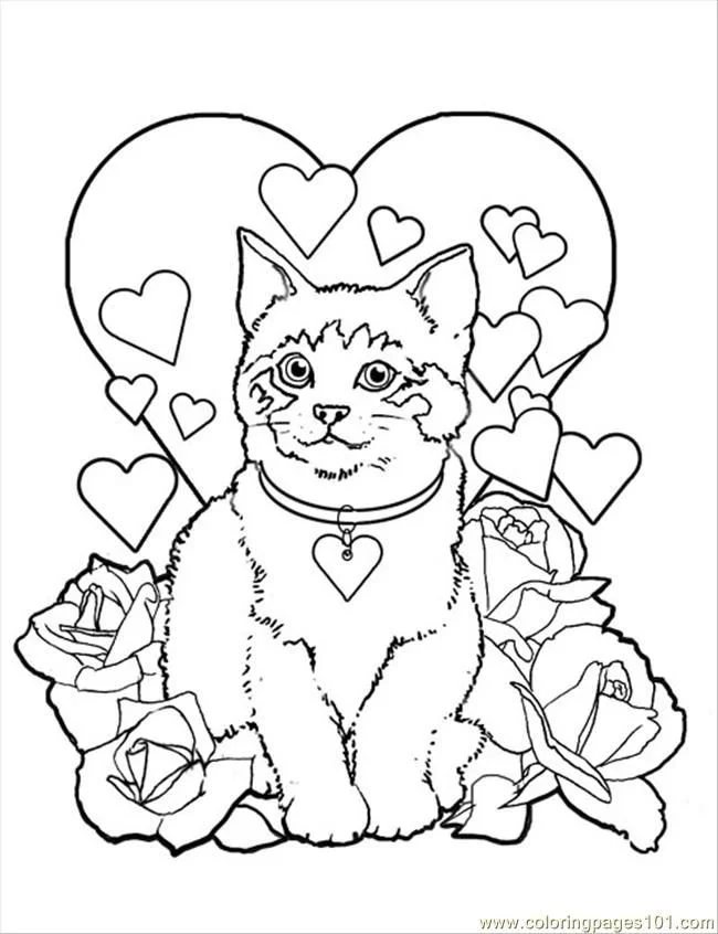 Cat Coloring Pages 19