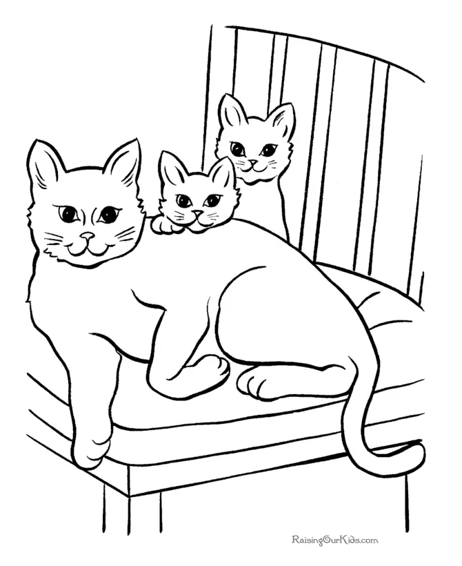 Cat Coloring Pages 32