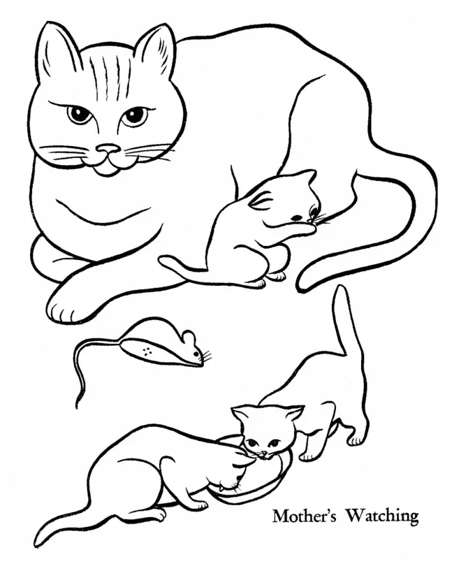 Cat Coloring Pages 41