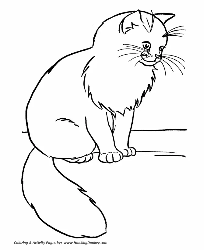 Cat Coloring Pages 84