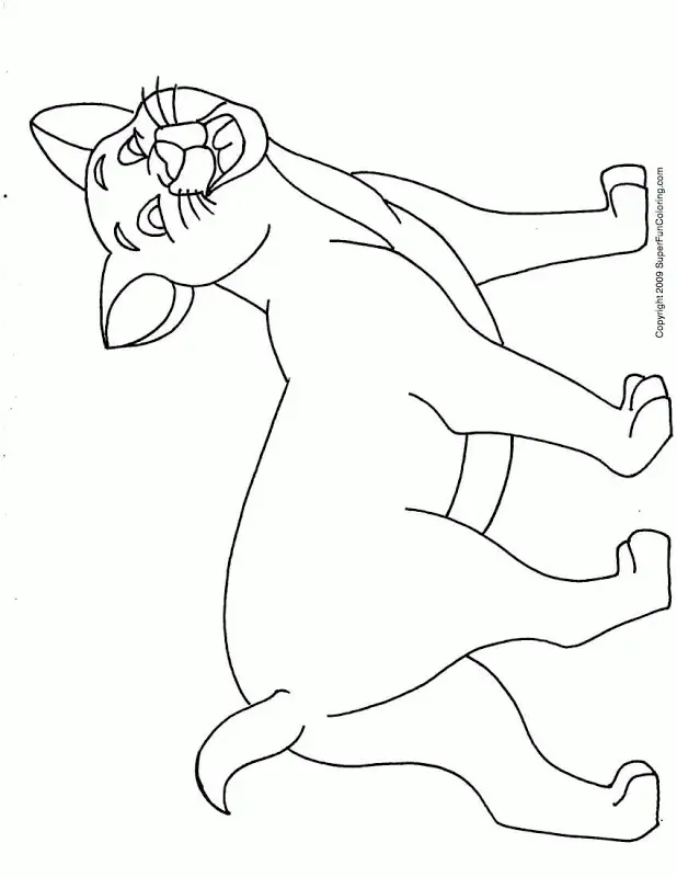 Cat Coloring Pages 96