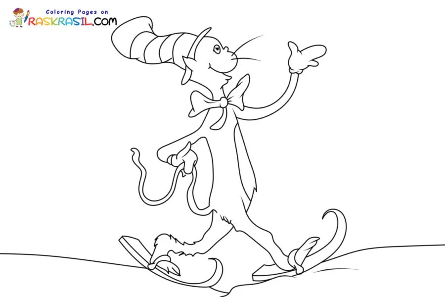 Cat In The Hat Coloring Pages 50