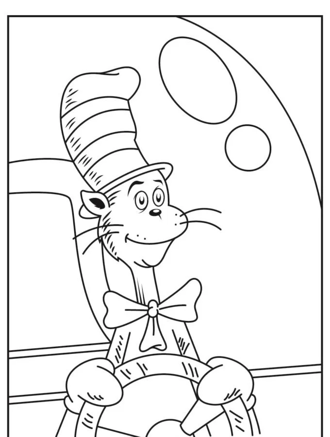 Cat In The Hat Coloring Pages 60