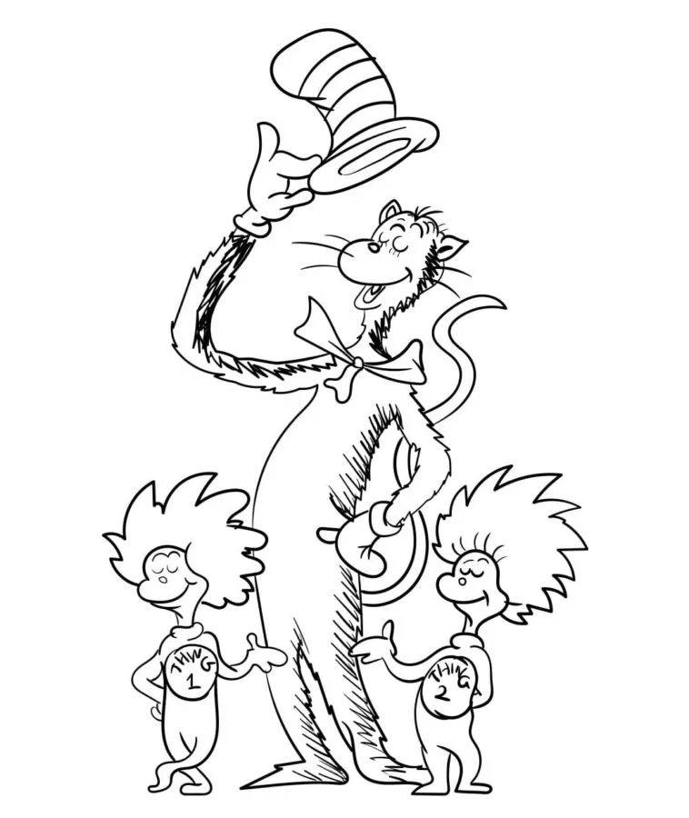 Cat In The Hat Coloring Pages 63