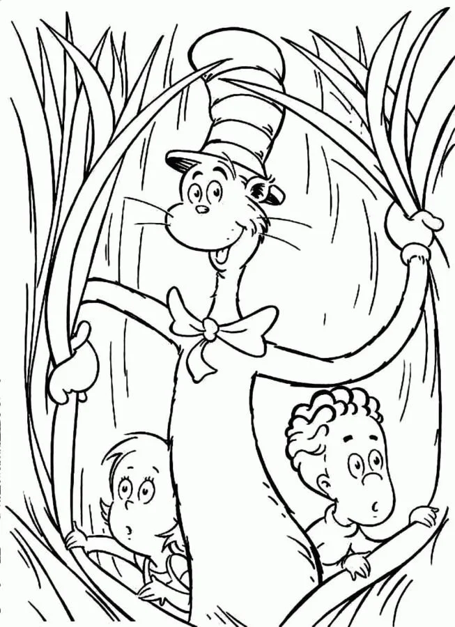 Cat In The Hat Coloring Pages 84