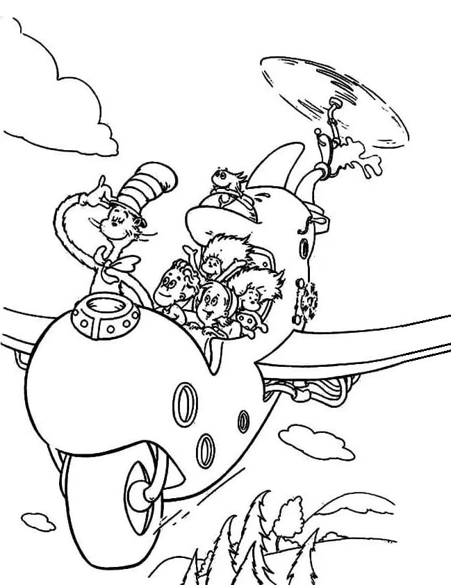 Cat In The Hat Coloring Pages 86