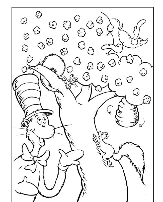 Cat In The Hat Coloring Pages 88