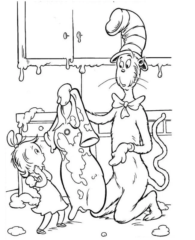 Cat In The Hat Coloring Pages 89