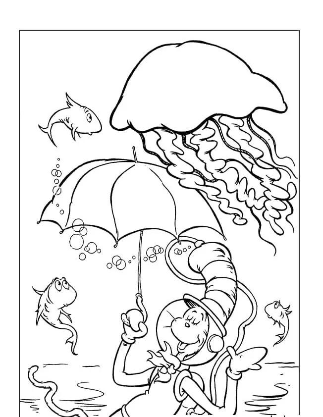 Cat In The Hat Coloring Pages 91