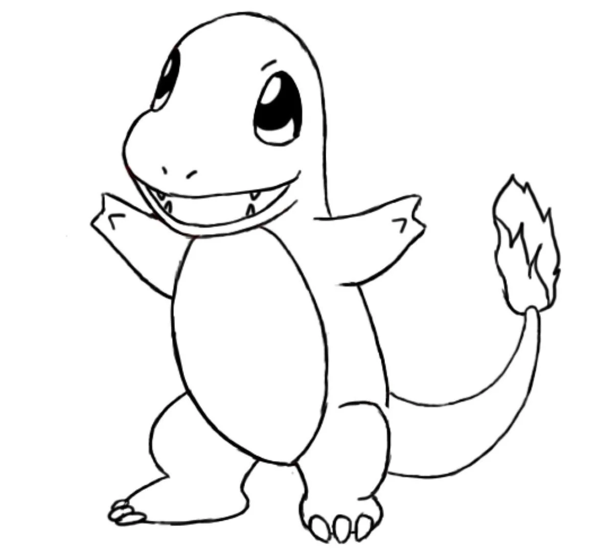 Charmander Coloring Pages 1