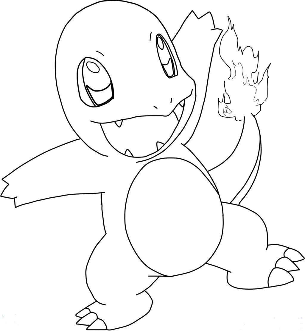 Charmander Coloring Pages 12