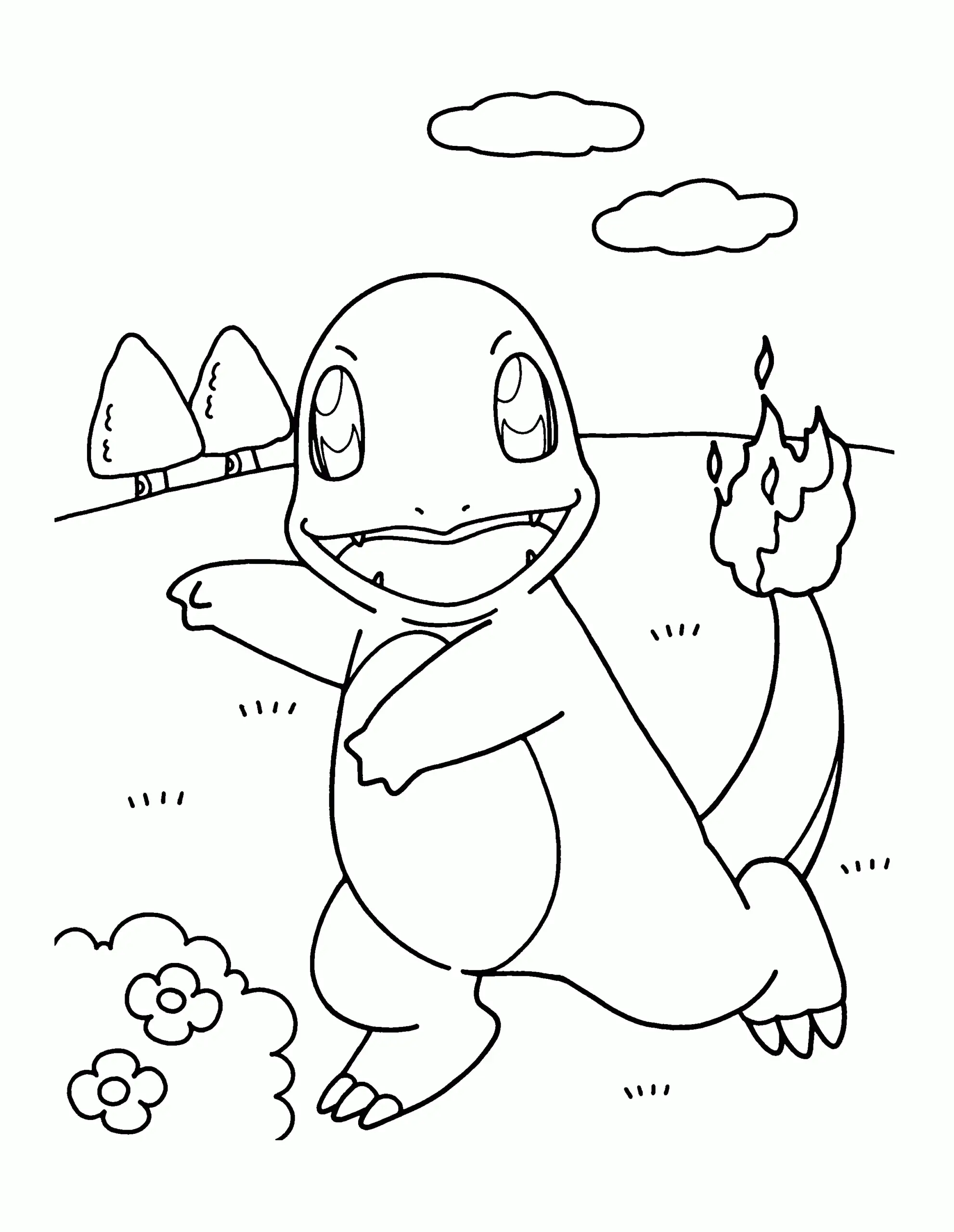 Charmander Coloring Pages 13