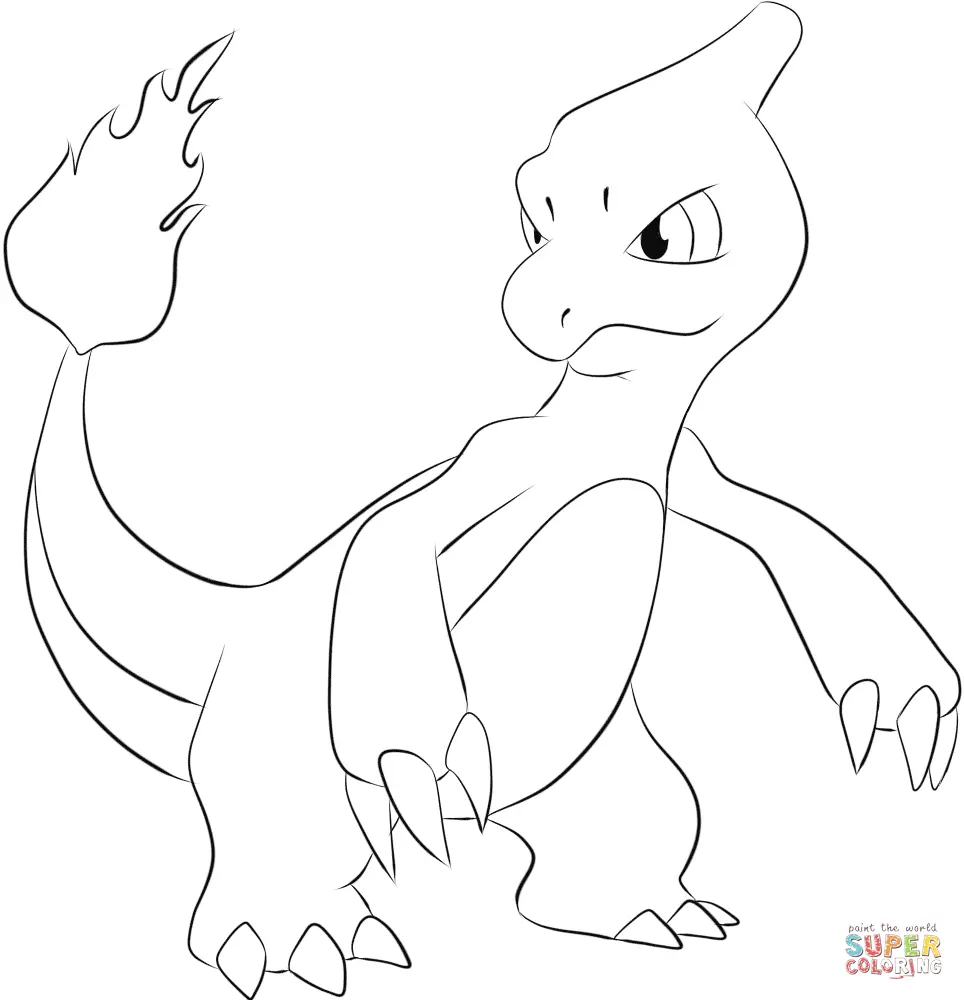 Charmander Coloring Pages 15