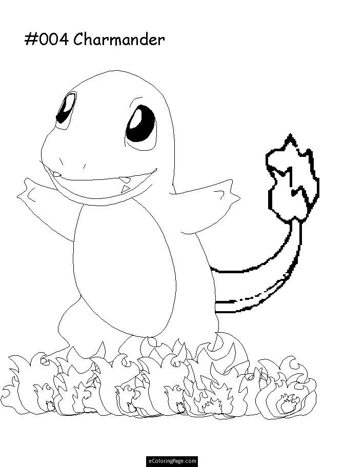 Charmander Coloring Pages 18