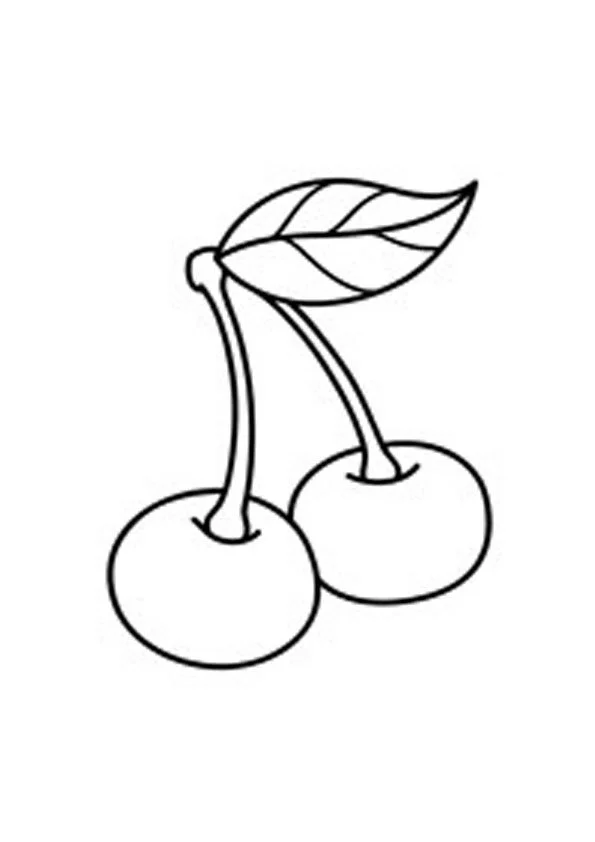 Cherry Coloring Pages 10