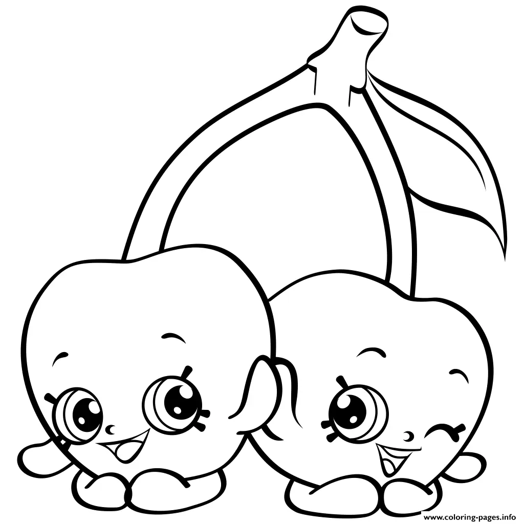 Cherry Coloring Pages 11