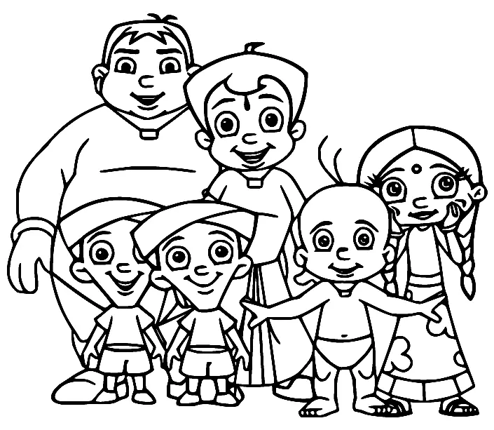 Chhota Bheem Coloring Pages 1