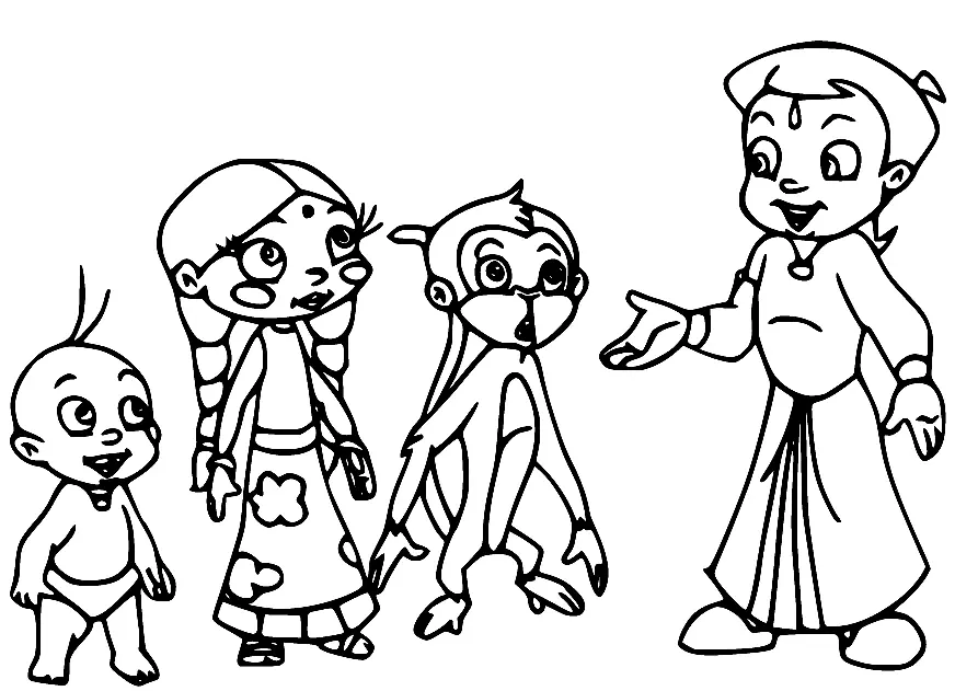 Chhota Bheem Coloring Pages 36