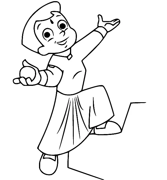 Chhota Bheem Coloring Pages 44