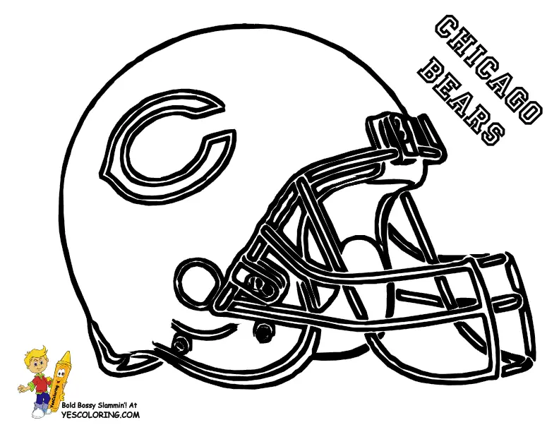 Chicago Bears Para Colorir 3