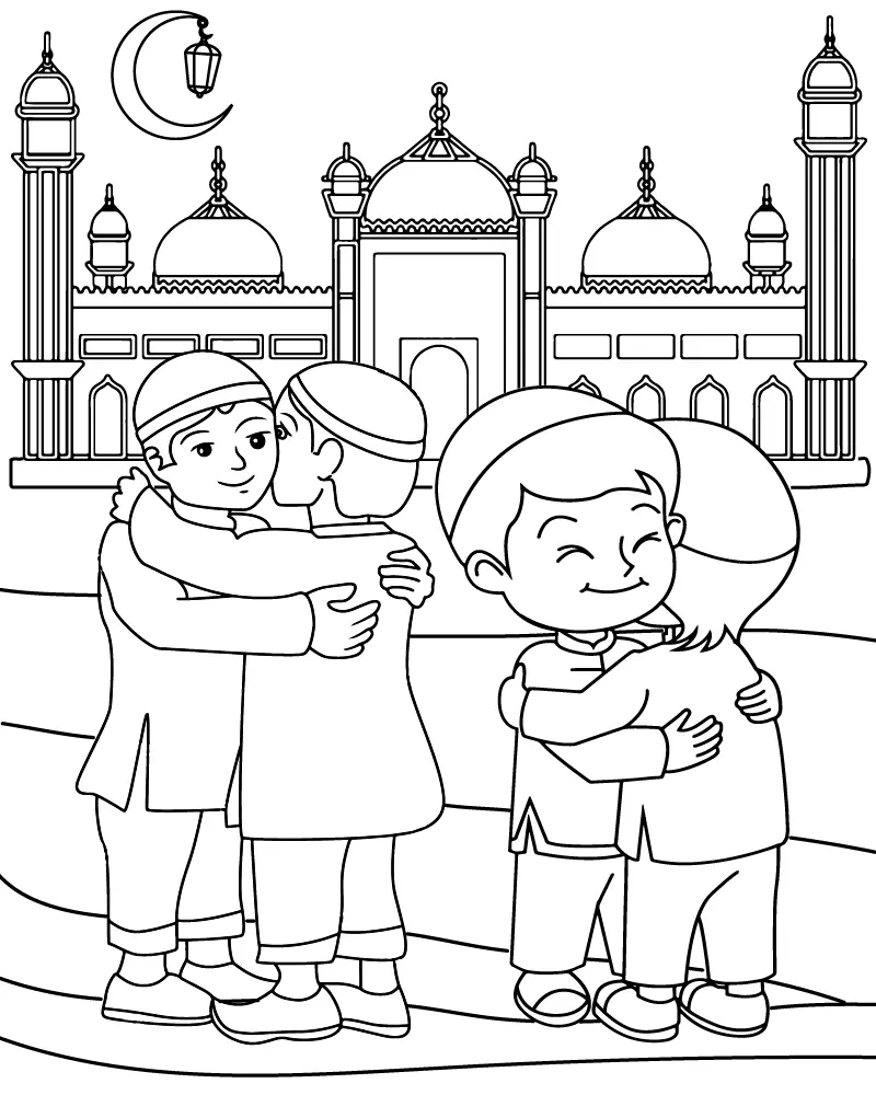 Eid para Criancas para Colorear 15