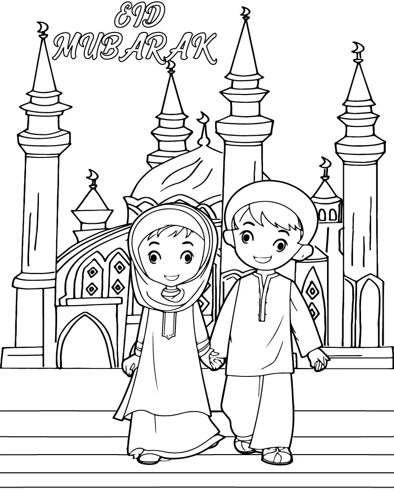 Eid para Criancas para Colorear 18