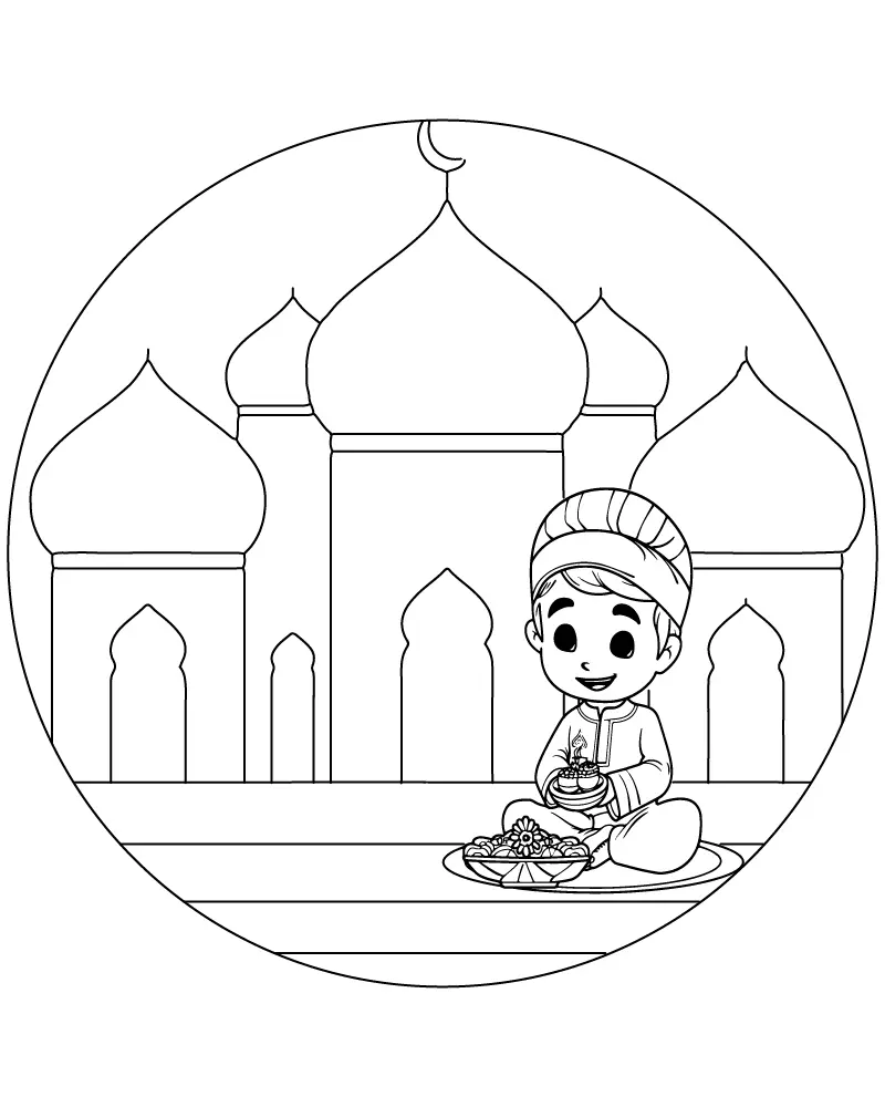 Eid para Criancas para Colorear 19