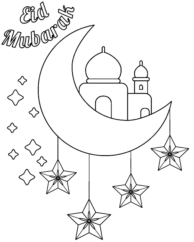 Eid para Criancas para Colorear 6