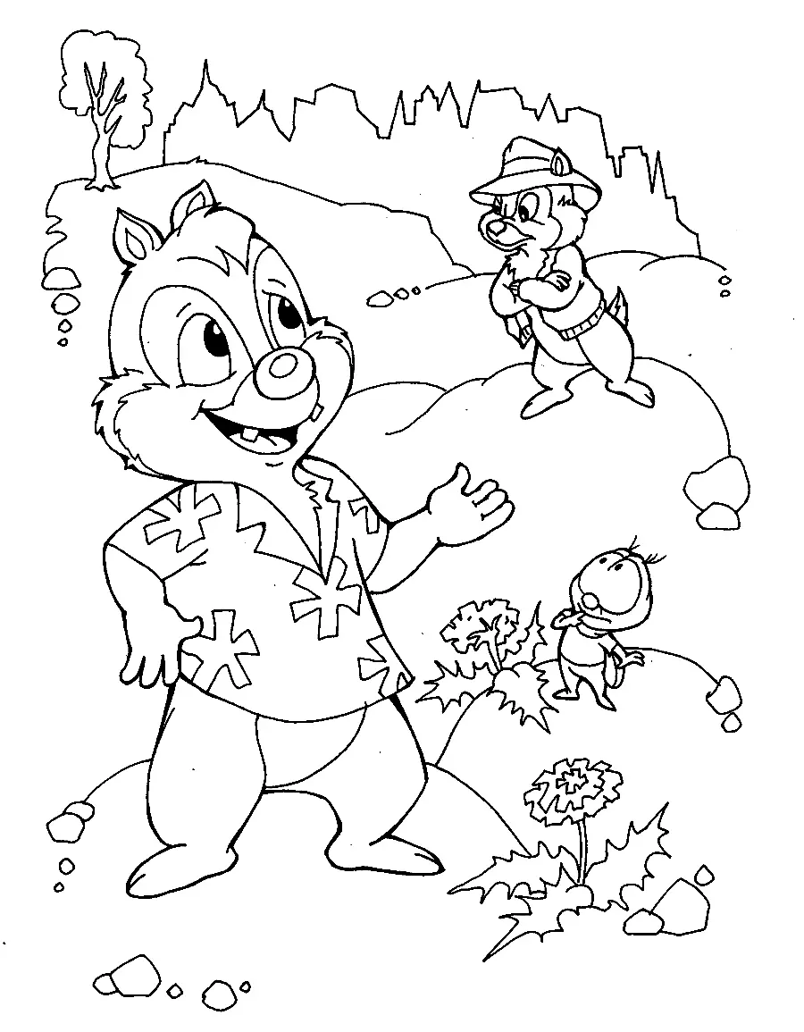 Chip Y Dale Rescatadores Para Colorear 58